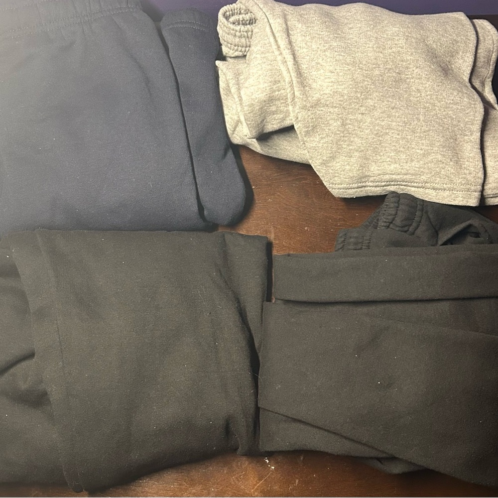 [PACK OF 4] Men's Black/Grey/Navy Sweatpants Set